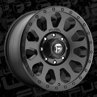 1 20 Inch Wheel Rim Fuel Offroad Black D579 Vector 20x9  20 8x180 Lug Chevy GMC • $403