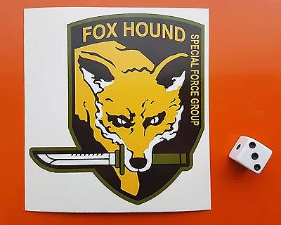 Metal Gear Solid Fox Hound Special Forces Group Vinyl Sticker  Xbox ps4  • £2.49