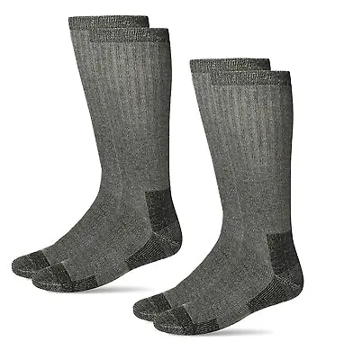 Carolina Ultimate Mens Outdoor Merino Wool Cushion Mid Calf Boot Socks 2 Pair • $11.99