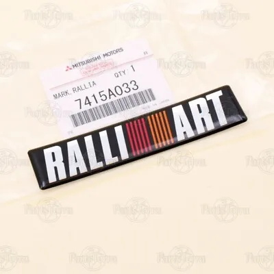 New Genuine OEM Mitsubishi Logo Decal Badge Sticker “RALLIART” Size - 4.25” X 1” • $18.75