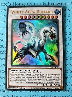 White Aura Bihamut LED7-EN056 Ultra Rare Yu-Gi-Oh Card 1st Edition • £3.25