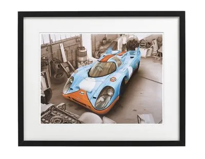 Framed Print Porsche 917K Le Mans 1971 Classic Art Racecar Motorsport Picture • £44.95