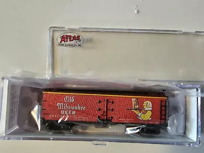 N Scale - Atlas 50005627 Old Milwaukee 40' Wood Reefer Road# 92237  • $29.50