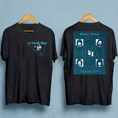 The Moody Blues World Tour T-shirt Black Cotton Unisex S-5Xl 2 Sides JJ3874 • $33.24