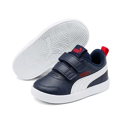 £22.99 • Buy Puma Boys Courtflex Inf Shoes Trainers Navy /red Uk Infant Size UK 5 BOX 1