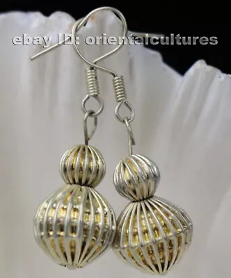 Tribal Exotic Chinese Handmade Miao Silver Earring • $25