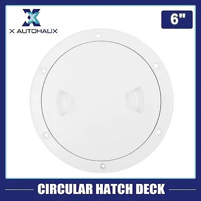 £7.59 • Buy 6“ White Circular Non Slip ABS Inspection Hatch Deck Plate With Detachable Cover