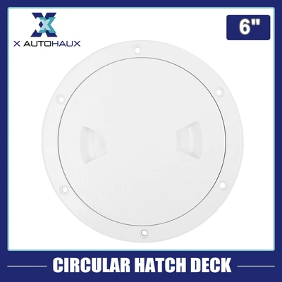 £7.59 • Buy 6“ White Circular Non Slip ABS Inspection Hatch Deck Plate With Detachable Cover