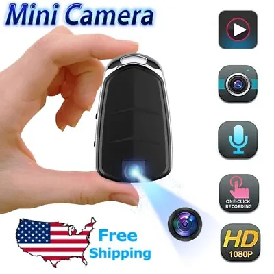 1080P Mini Car Key Fob Camera DVR Night Vision Cam HD Video Recorder Portable US • $32.18