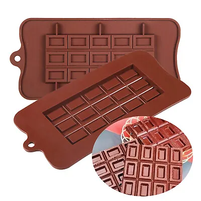 £2.89 • Buy Chunk Silicone Chocolate Block Mould Cookies Candy Mold Wax Melts Bar Sugarcraft