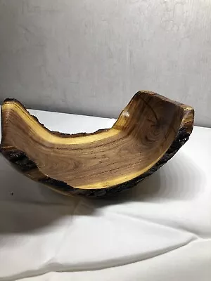 Handmade Texas Mesquite Live Edge Bowl • $80