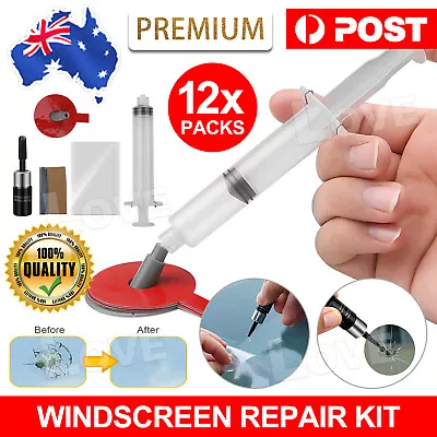 Window Tool Crack Remove Chip Resin Glass Recovery Car Windscreen Repair Kit • $8.85