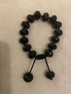 Lola Rose Semi Precious Bracelet - Black Faceted  • £20