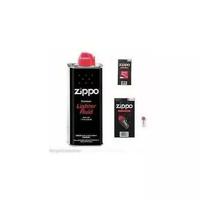 Zippo Petrol Fuel Lighter Fluid Or 6 Flints Or 1 Wick - Genuine Products Options • $6.43