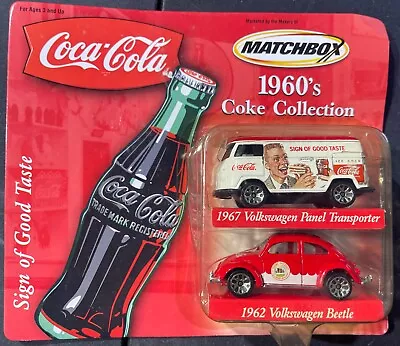 Matchbox 1960s Coke Collection VW Panel Transporter VW Beetle FS NEW Model Kit • $9.88