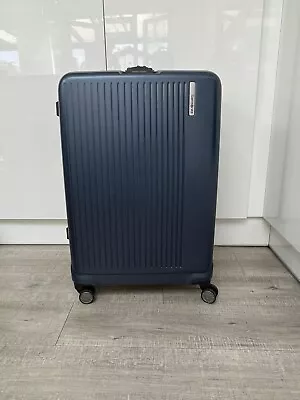 Samsonite Large Hard Suitcase With TSA Lock Expandable 112L & 360° - Blue • £125