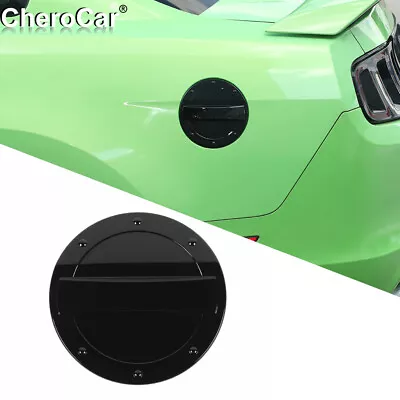 Black Exterior Door Filler Fuel Tank Gas Cap Cover Trim For Ford Mustang 2010-14 • $23.62