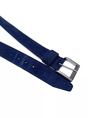 1901 Blue Suede Leather Dress Belt  Men's Size 40 Made In USA • $19.60