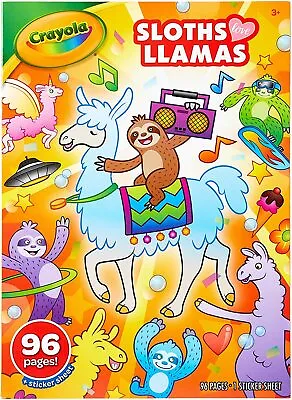 Crayola Sloth & Llamas 96 Pages Coloring Activity Book • £3.49