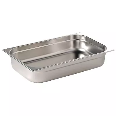 Gastronorm 1/1 Stainless Steel Containers Bain Marie Food Pan FREE DELIVERY • £10.87