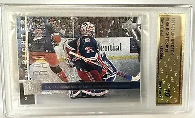 MIKE RICHTER New York Rangers 1997-98 UD Game Dated Foil REAL 1:1500 RARE!! • $265