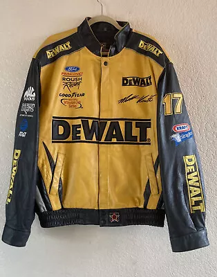 NASCAR JH Design DeWalt Matt Kenseth Leather Jacket Size 2XL • $185