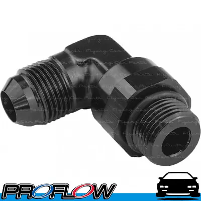 PROFLOW Male Flare AN -8 (AN8) 90 Degree To AN -6 (AN6) ORB Swivel Fitting Black • $30.14