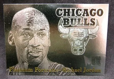 Michael Jordan 1996-97 Fleer Metal Platinum Portraits Card#5!Bulls G GOAT HOF • $1299.99