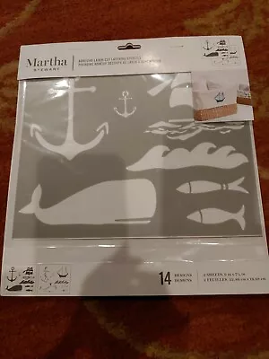 Martha Stewart Crafts Adhesive Laser-Cut Stencils: 17635 NAUTICAL NEW • $5