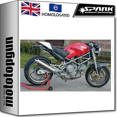 Spark 2 Exhaust Low Approved Titanium Round Ducati Monster 1000 • $856.28