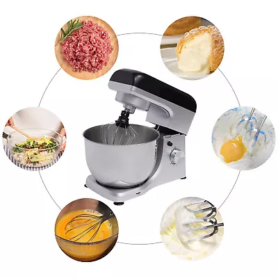 Electric Countertop Food Stand Mixer 500W 8 Speed 4.8QT Tilt-Head Kitchen Beater • $88.36