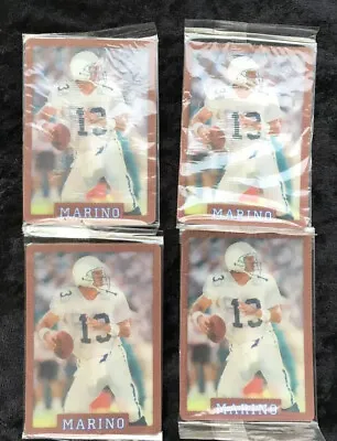 RARE LOT 4 CARDS SEALED Dan Marino And Mark Clayton Holographic Post Cereal • $25.99