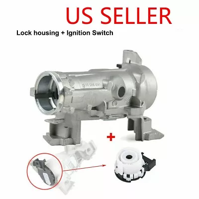 Ignition Starter Switch + Lock Housing For VW Golf Jetta Rabbit EOS 1K0905851B • $21.97