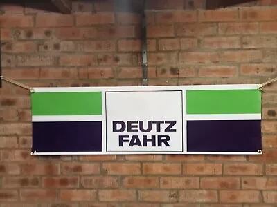 DEUTZ FAHR TRACTORS PVC Heavy Duty WORK SHOP BANNER Garage Classic SHOW • £15