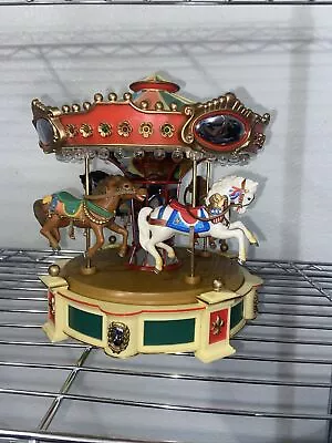 Vintage 1983 Enesco Musical Carousel Toy  Carousel Waltz  Music Box • $70