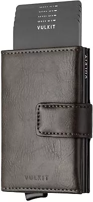 £14.99 • Buy VULKIT Credit Card Holder RFID Blocking Mens Leather Card Wallet Pop Up Secure 