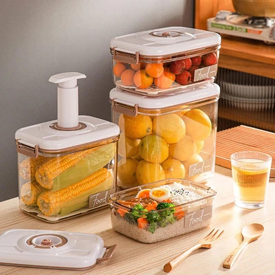$26.78 • Buy Vacuum Seal Container With Pump Storage Case Box Refrigerator 1.2/2.7/4.6L