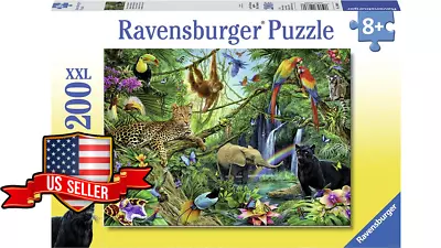 NEW SEALED Ravensburger 12660 Animals In The Jungle 200 Pc Puzzle XXL USA SELLER • $27.95