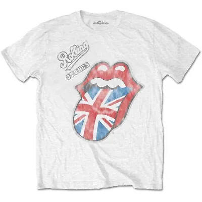 The Rolling Stones Vintage British Tongue Official Tee T-Shirt Mens • $41.79
