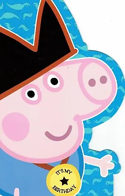 £1.49 • Buy BIRTHDAY CARD George Pig From The Peppa Pig Collection Quality Shaped Card