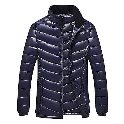 Men's Casual Long Sleeve Coat Winter Warm Coat Padded Cotton Jacket Outwear • $36.93