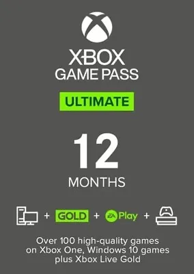 Xbox Game Pass Ultimate (12 Month Subscription) - United States - Read Descr • $64.99