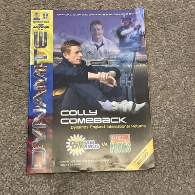 £6 • Buy  Signed Durham Dynamos Programme 