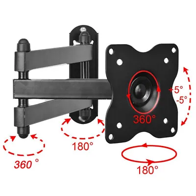 Articulating TV Monitor Wall Mount Bracket For 19 ~32  42 AOC JVC Sansui LED 3KX • $10.49