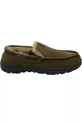 Clarks Suede Men's Venician Moccasin Slippers Sage • $32.99