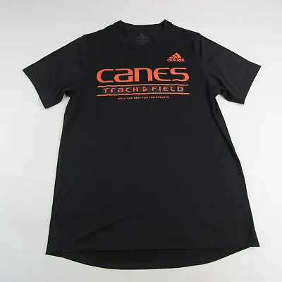 Miami Hurricanes Adidas Aeroready Short Sleeve Shirt Men's Black New • $11.02