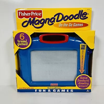 2001 Fisher Price Magna Doodle Classic On The Go Games 3+ B1354 Fast Shipping • $49.99