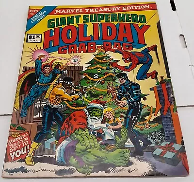 Marvel Treasury Edition #8 - Giant Superhero Holiday Grab-bag - Marvel/1975 • $9.99