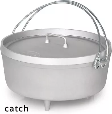 1X Outdoors Aluminum 12' Dutch Oven | Dutch Oven With Fixed Legs For Camping • $93.95