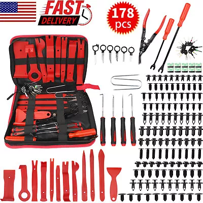 178Pcs Car Trim Removal Tool Set Radio Hand Pry Panel Door Interior Clip Plastic • $25.19